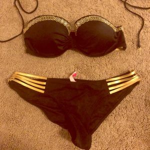 Victoria’s Secret Black & Gold Bikini